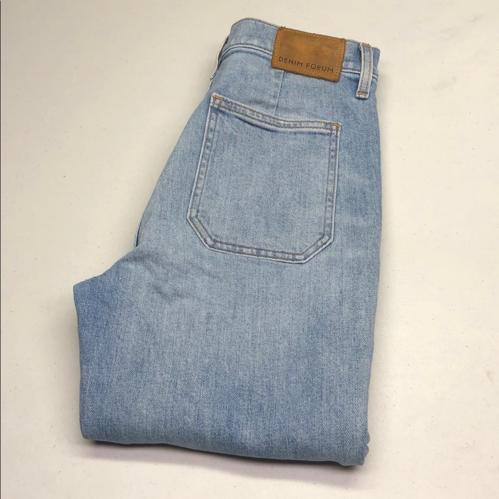 DENIM FORUM THE JUST PEACHY STRAIGHT JEANS 27x27 ⭐️